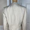 Calvin Klein Women Linen Rayon Blazer Size 8 Beige Lined Notch Collar New