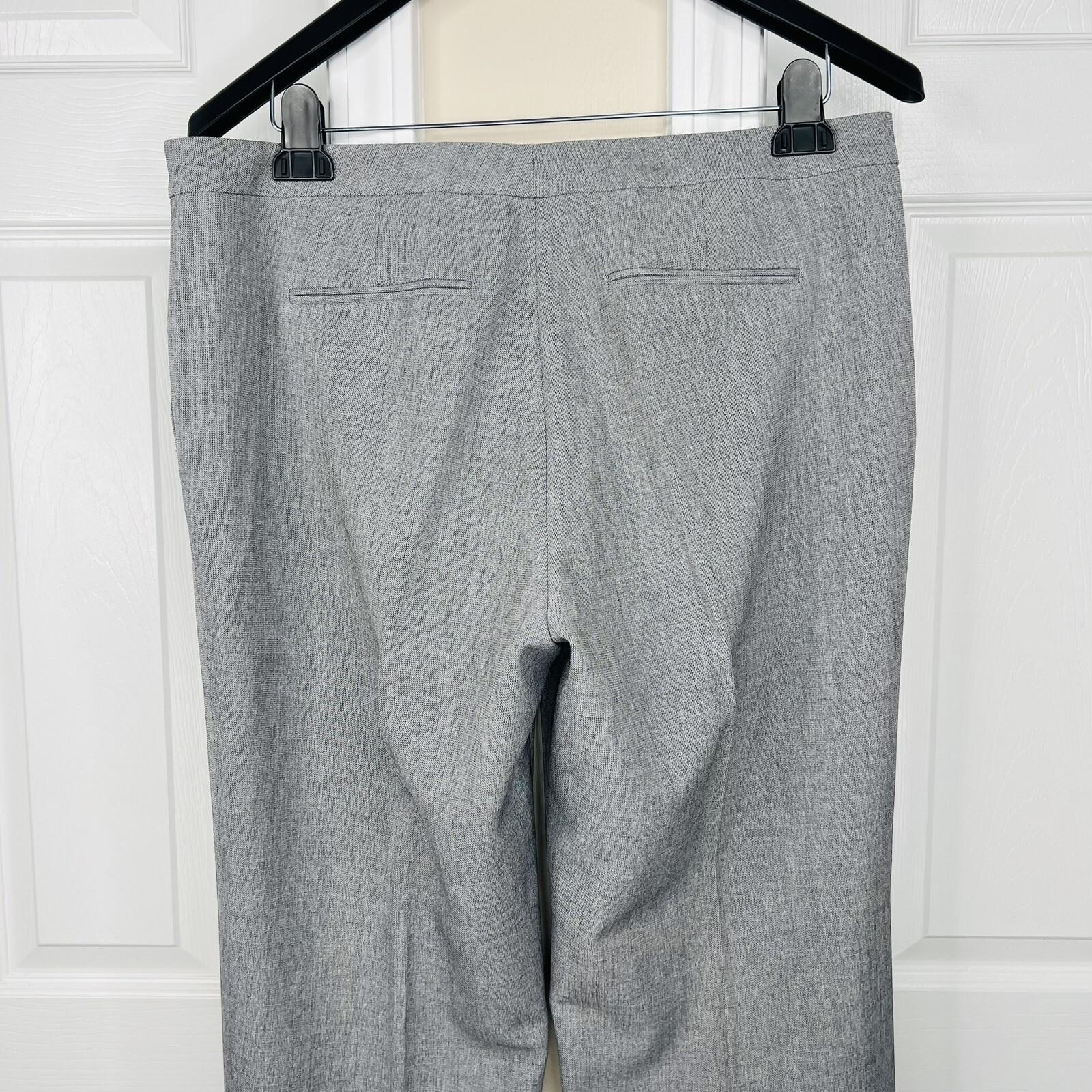 KASPER Polyester Pant 12 Suit 14 Gray Notch Collar Lined Career  2PC New