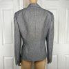 Le Suit Polyester Pant Suit Size 14 Lined Silver Gray 2 Piece Shiny New