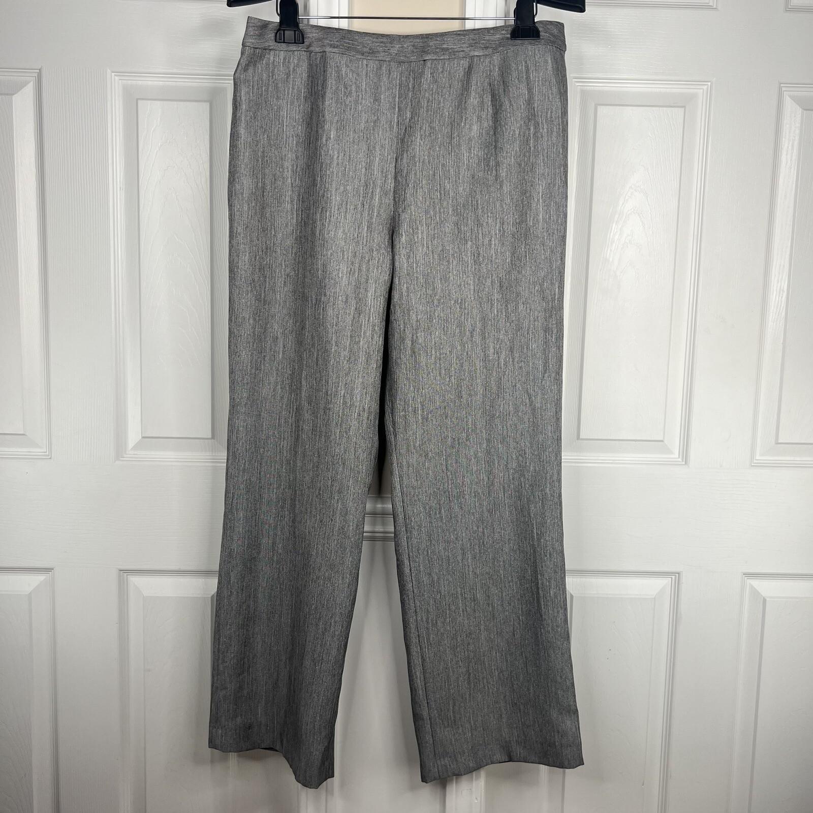 Le Suit Polyester Pant Suit Size 14 Lined Silver Gray 2 Piece Shiny New