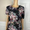 DBY USA Vintage 80s Cotton Rayon Dress Size 15/16 Floral Cowgirl Belted Pleated