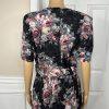 DBY USA Vintage 80s Cotton Rayon Dress Size 15/16 Floral Cowgirl Belted Pleated