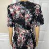 DBY USA Vintage 80s Cotton Rayon Dress Size 15/16 Floral Cowgirl Belted Pleated