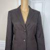 New KASPER 2PC Brown Polyester Notch Collard Mismatch Skirt (SZ 10) Suit (SZ 8)