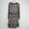 Scully smocked Stretch waist mini dress S cowgirl western boho tiered Feather