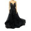 Gothic Black Corset Lace Strapless Wedding Wedding Dress 18 Sweetheart Formal