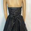 Gothic Black Corset Lace Strapless Wedding Wedding Dress 18 Sweetheart Formal