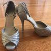 10-4648.jpg Fergalicious Shoes Size 9M Silver Shiny Platform Open Toe Ankle Strap Pumps