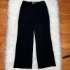 Liz Claiborne Polyester Sweater Top Pant Size 8P Black White Short Sleeves