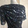 Katryn Conover Women Dress Size 10 Black Short Sleeves Beaded Sequin Lined