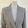 EVAN PICONE Women 1PC Beige Black Single Breasted Polyester Lined Blazer Size 8P