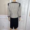 KASPER 2PC Black Gray Cotton Elastane Mismatch Dress ( Size 6) Suit (Size 4)