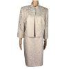 10-4724.jpg New EVAN PICONE 2PC Beige Polyester Stand Up Collar Lined Dress Suit Size 16P