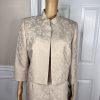 10-4726.jpg New EVAN PICONE 2PC Beige Polyester Stand Up Collar Lined Dress Suit Size 16P