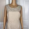 10-4728.jpg New EVAN PICONE 2PC Beige Polyester Stand Up Collar Lined Dress Suit Size 16P
