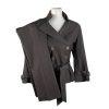 SHARAGANO Brown Polyester Stretch Belted Mismatched Pant (Size 6) Suit (Size 10)