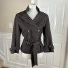 SHARAGANO Brown Polyester Stretch Belted Mismatched Pant (Size 6) Suit (Size 10)