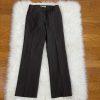 SHARAGANO Brown Polyester Stretch Belted Mismatched Pant (Size 6) Suit (Size 10)