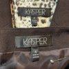 KASPER 2PC Chocolate Polyester Lined Career Skirt Suit 4 Business Casual New