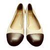 Eileen Fisher Women Soft Leather Hidden Wedge Shoes 8.5 Beige Cap Toe Slip on