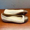 Eileen Fisher Women Soft Leather Hidden Wedge Shoes 8.5 Beige Cap Toe Slip on