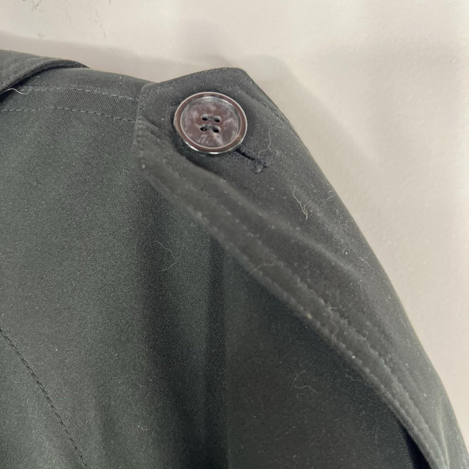 Pierre Cardin Men’s 44L Double Breasted Trench Coat Removable Zip Lining Luxury