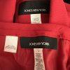 JONES NEW YORK 2PC Fire Red Polyester Lined Pleated Skirt (SZ 6) Suit (SZ 4)