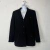Tahari Polyester Pant Suit Size 14 Black Lined Notch Collar Career Business 2PC