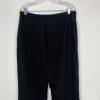 Tahari Polyester Pant Suit Size 14 Black Lined Notch Collar Career Business 2PC