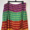 Vintage Ralph Lauren Boho Tiered Gypsy Hippie Cotton Maxi Skirt Set 2X Stretch