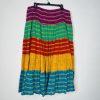 Vintage Ralph Lauren Boho Tiered Gypsy Hippie Cotton Maxi Skirt Set 2X Stretch