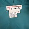 TALBOTS Women Green Silk Like Sheer Long Sleeves Button Down Blouse Size 6