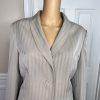 LE SUIT Women 1PC Beige Polyester Lined Shawl Collar Career Blazer Size 14