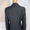 KASPER Women 1PC Black Striped Polyester Rayon Lined Career Blazer Size 4