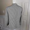Jones Studio Polyester Blazer Suit Size 14W Black White Lined Open Front Pockets