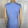 Talbots Linen Rayon Dress Suit 8 Light Blue Sleeveless Business Cocktail 2PC
