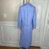 Talbots Linen Rayon Dress Suit 8 Light Blue Sleeveless Business Cocktail 2PC