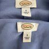 Talbots Linen Rayon Dress Suit 8 Light Blue Sleeveless Business Cocktail 2PC