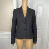 Calvin Klein Women Polyester Rayon Stretch Pant 2 Suit 4 Charcoal Gray 2PC
