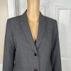Calvin Klein Women Polyester Rayon Stretch Pant 2 Suit 4 Charcoal Gray 2PC