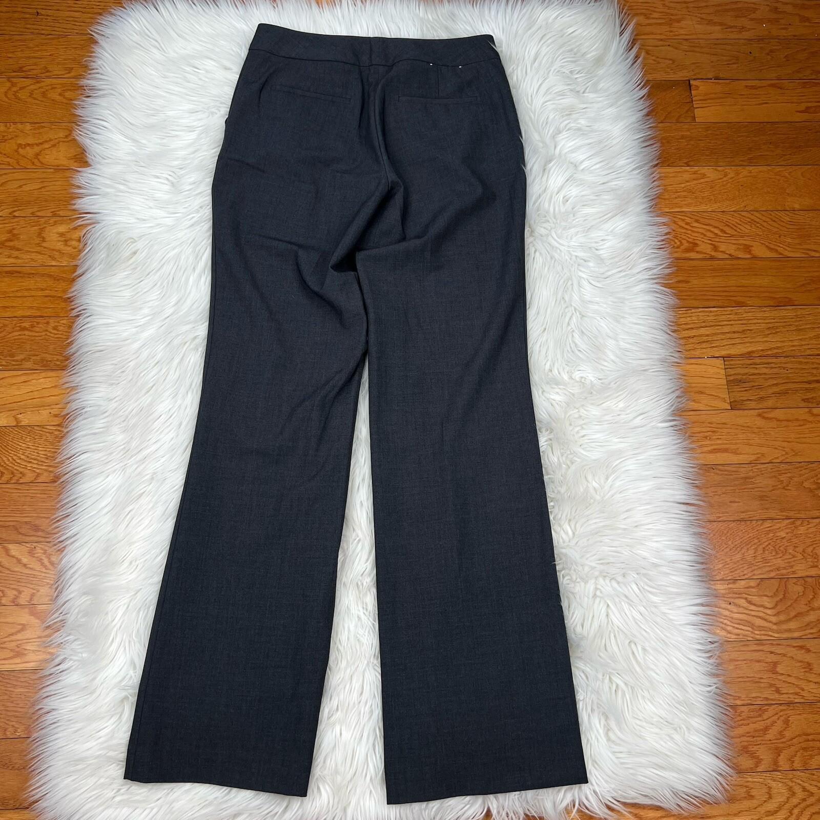 Calvin Klein Women Polyester Rayon Stretch Pant 2 Suit 4 Charcoal Gray 2PC