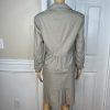 10-4942.jpg New York & Company Polyester Viscose Spandex Skirt 12 Suit 14 Sand Striped 2PC