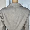 10-4944.jpg New York & Company Polyester Viscose Spandex Skirt 12 Suit 14 Sand Striped 2PC