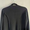 Ming Wang Women Cardigan Jacket Size S Blue Black Single breasted Long Sleeves