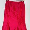 10-4967.jpg David's Bridal Organza Maxi Skirt Cropped Top Size 6 Fuchsia Party Princess