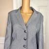 Le Suit Women Polyester Skirt Suit Size 12 Light Gray Lined Notch Collar 2 PC
