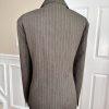 Collections For Le Suit Women Polyester Blazer Size 18 Brown Striped 1 PC Lined