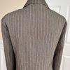 Collections For Le Suit Women Polyester Blazer Size 18 Brown Striped 1 PC Lined