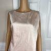 Preston & York Polyester Spandex Skirt Suit Size 6 Top Size S Blue V Neck 2 PC