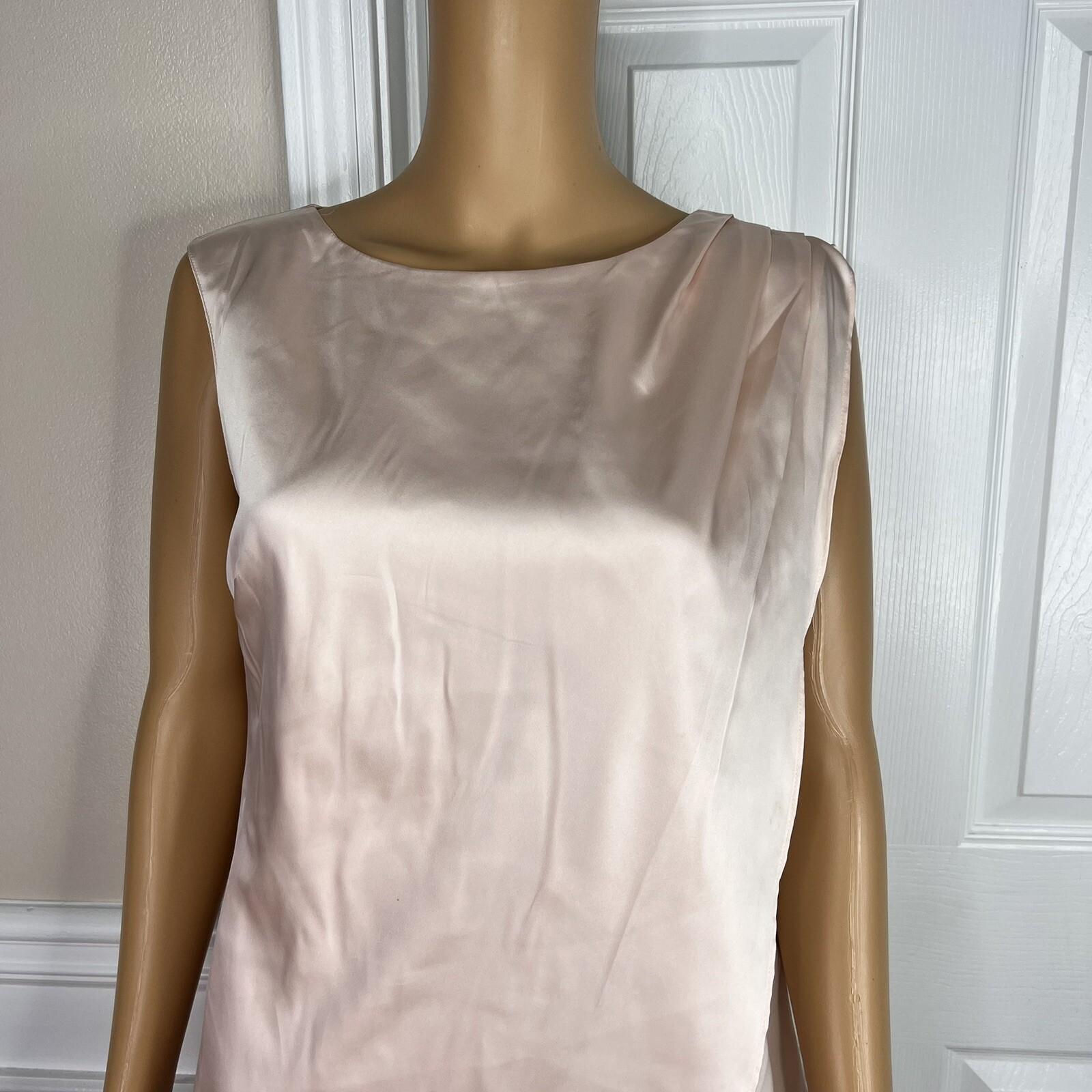 Preston & York Polyester Spandex Skirt Suit Size 6 Top Size S Blue V Neck 2 PC